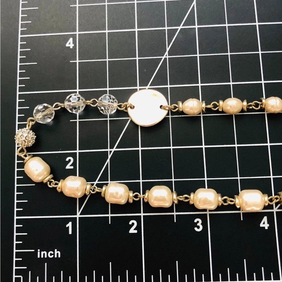 🔥Beautiful Pearl Statement Crystal Necklace - Picture 10 of 17